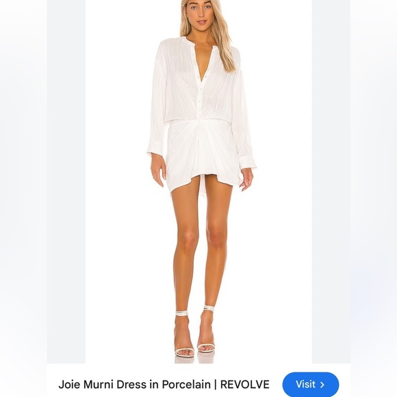 NWOT RARE Joie Murni Dress in Porcelain Size XXS - Picture 6 of 14